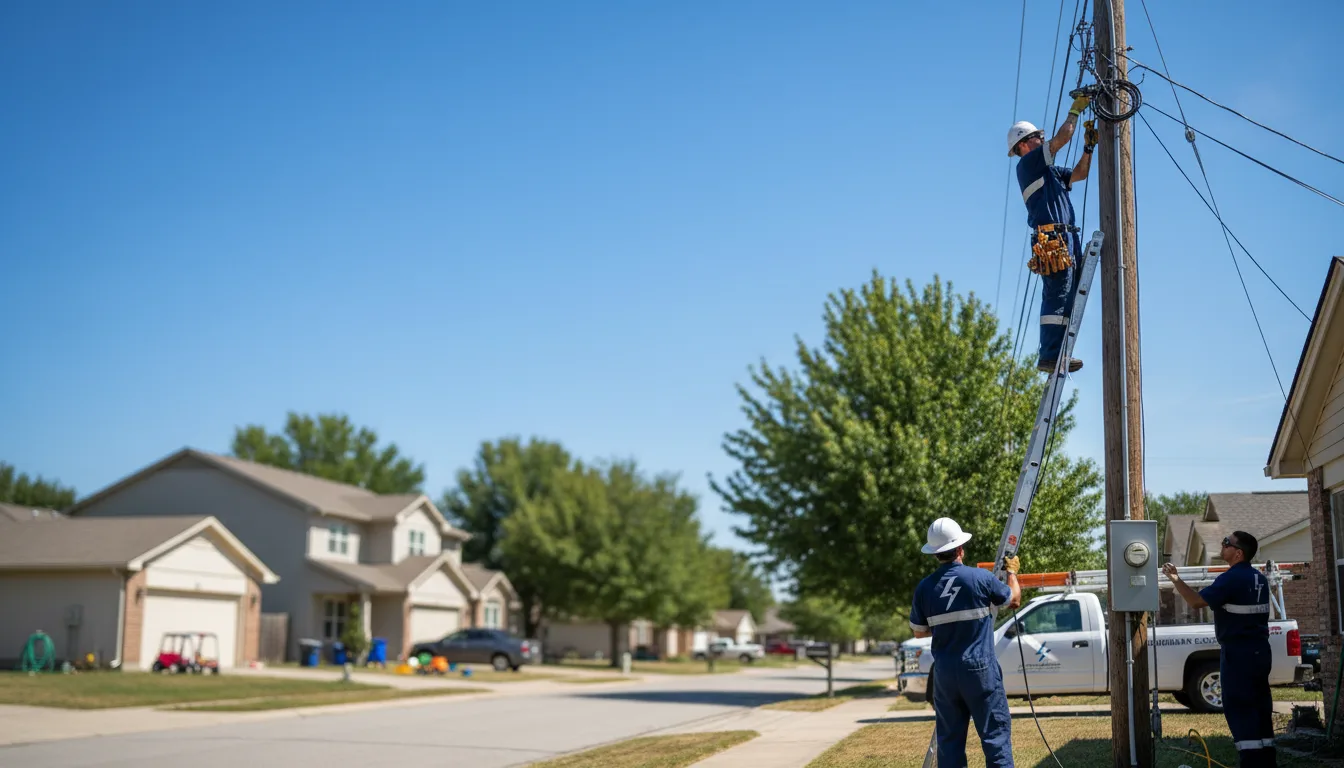 Residential electrician providing installation services in Delta, UT